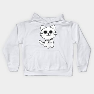 Ghost Cat Kids Hoodie